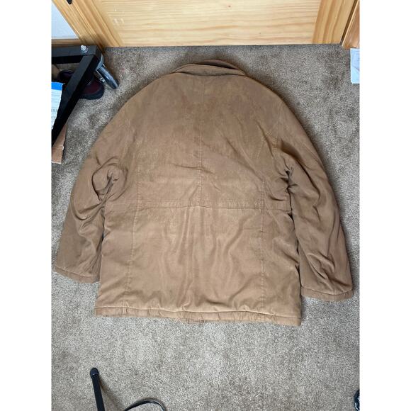 Bill blass size XL barn coat faux suede heavy zip/snap pockets warm - Picture 2 of 11